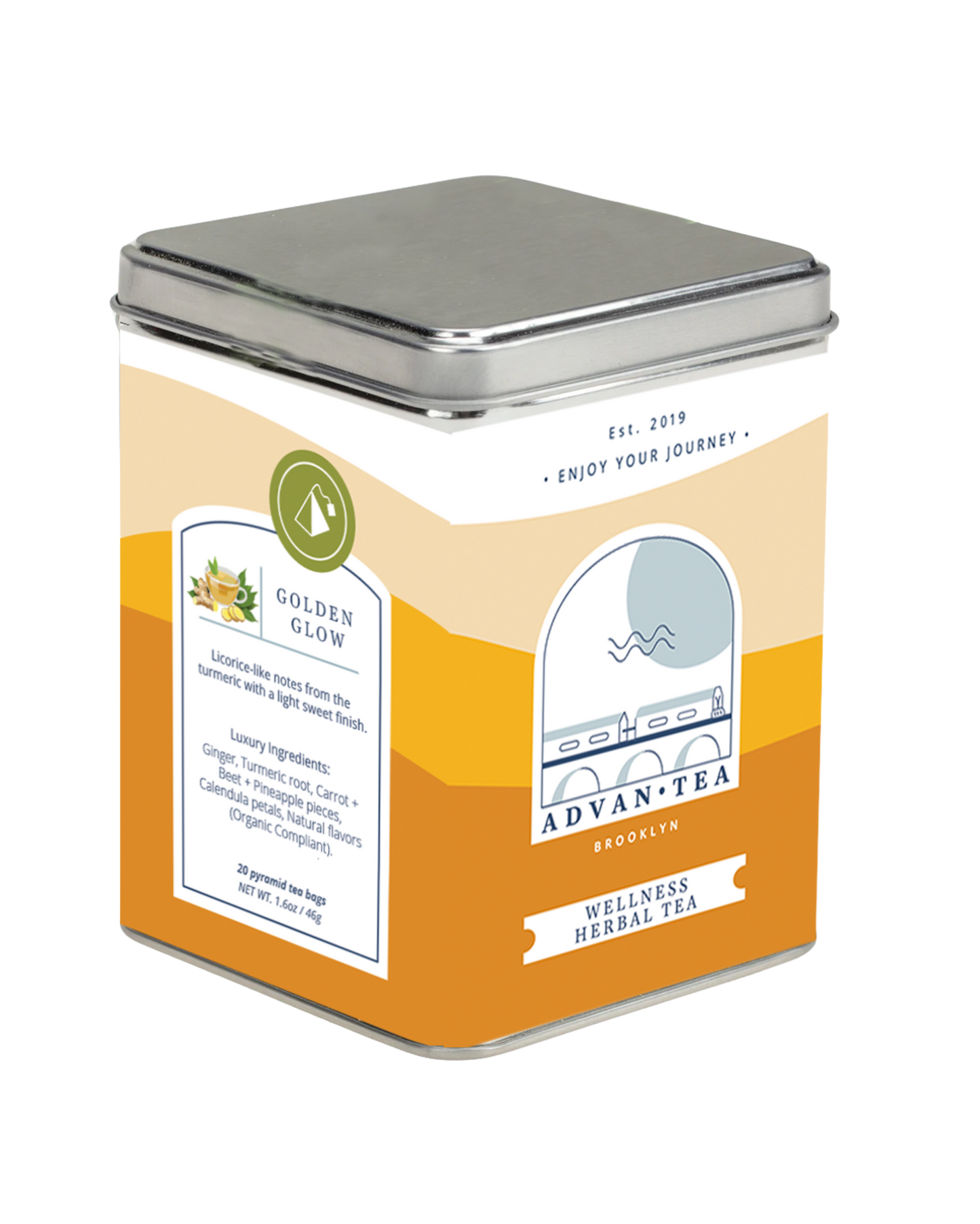 Golden Glow Tea Bags – Advan Tea - 4 Pack