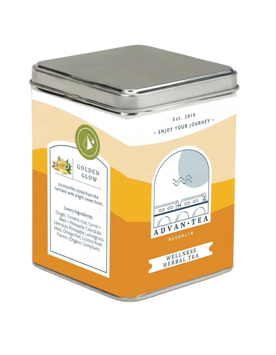 Golden Glow Tea Bags – Advan Tea - 4 Pack